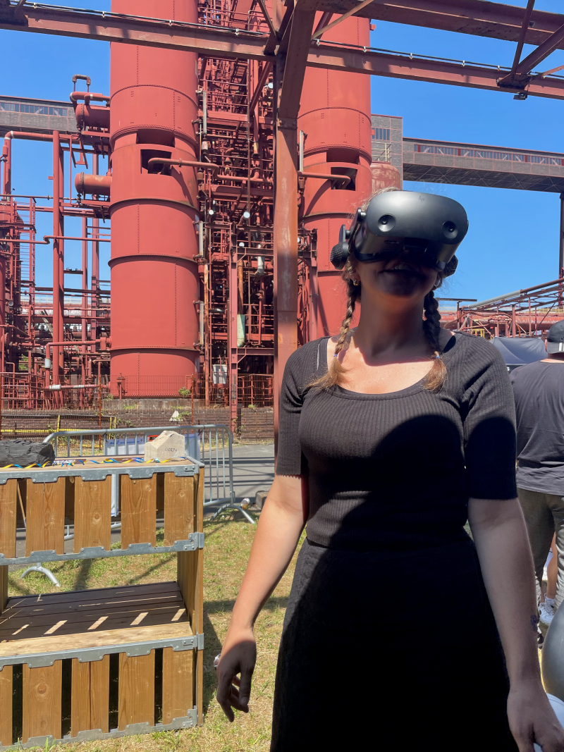 Mit der VR-Brille auf der Zeche Zollverein